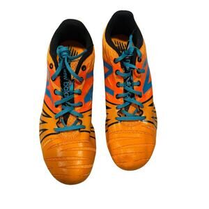 NEW BALANCE FUELCELL SD100 V5 TRACK SPIKED ORANGE + BLK BLUE SOLE SZ 9 EUC